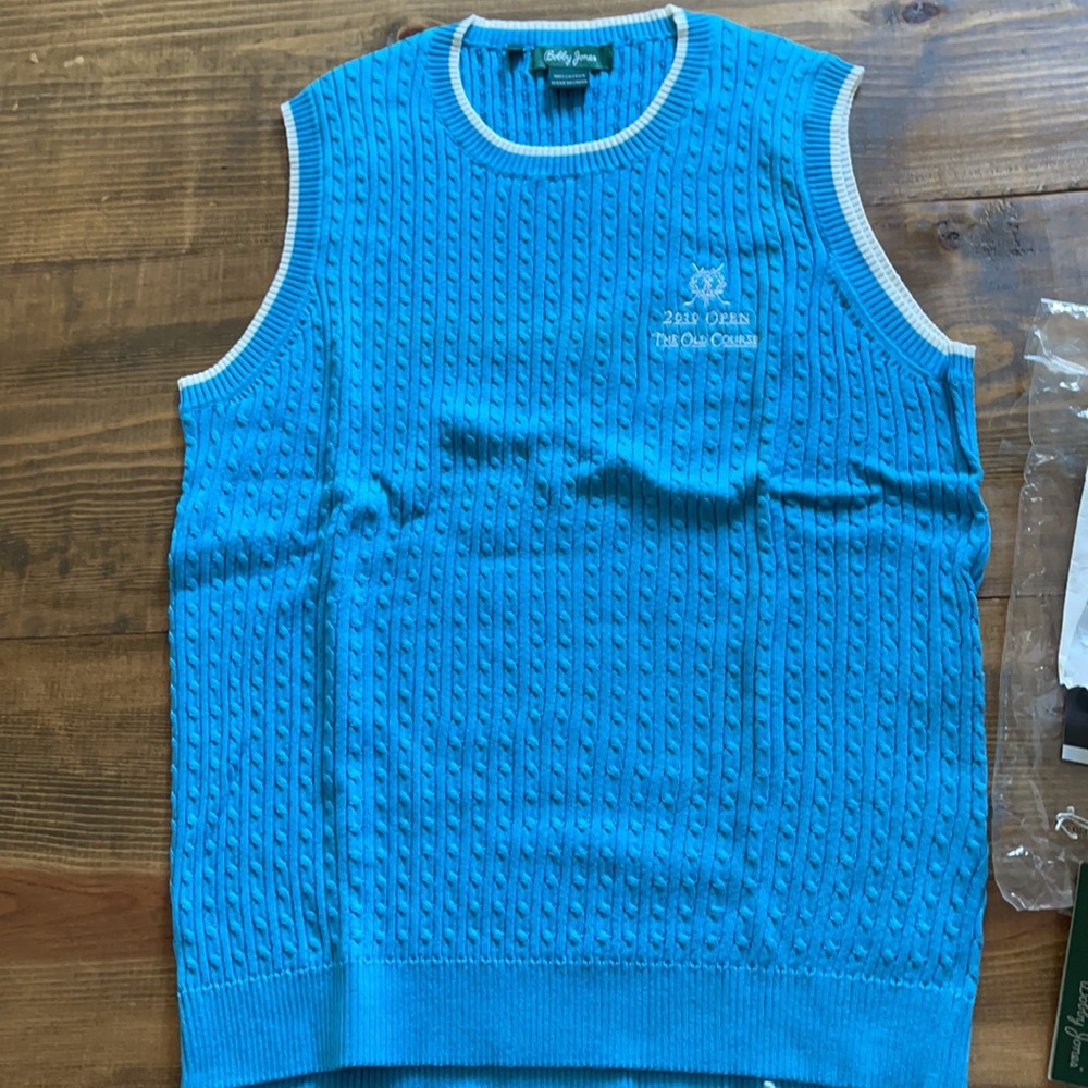 Cable knit crewneck Golf sweater vest Women’s Lg - Picture 8 of 10